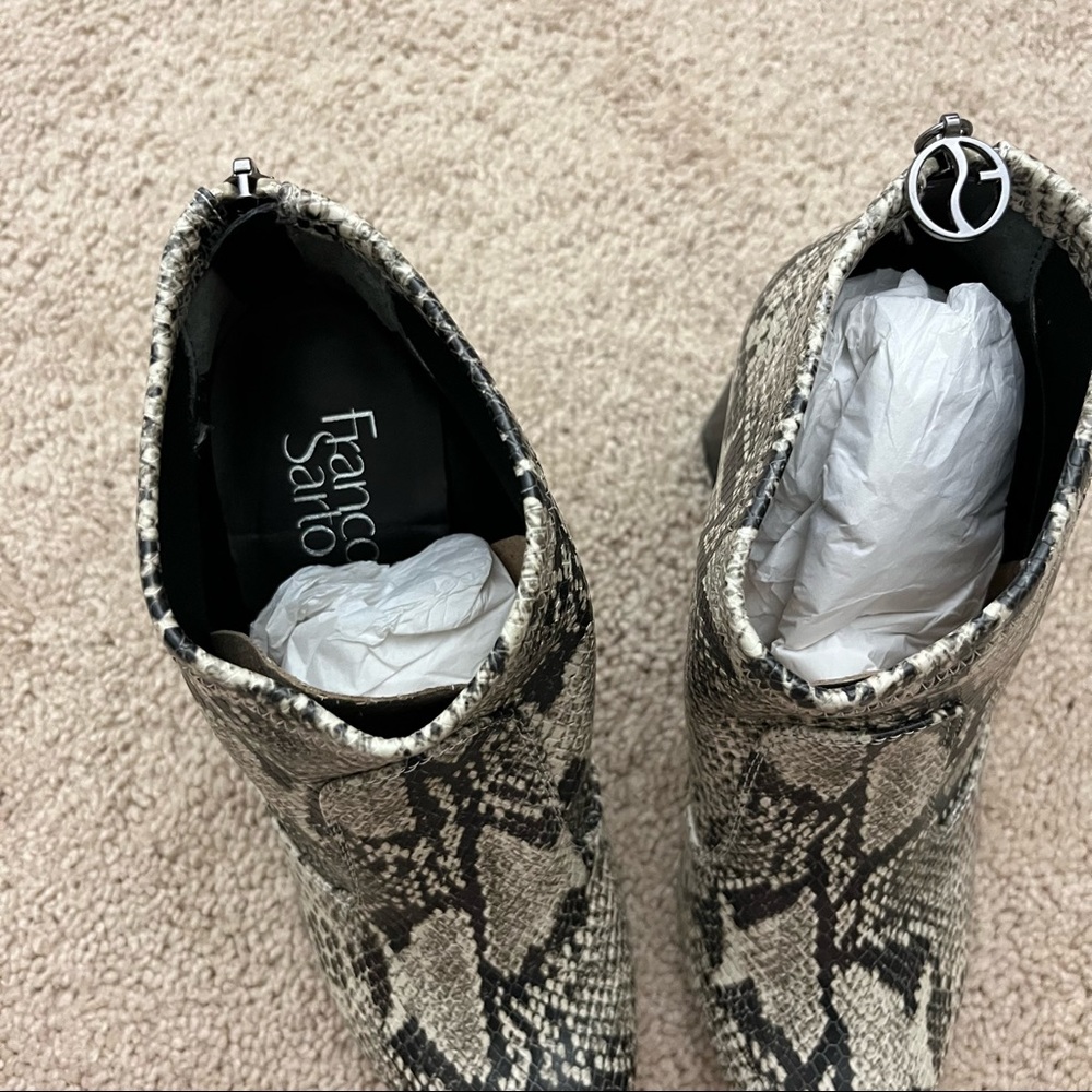 NEW! Franco Sarto Snakeskin Booties - Picture 4 of 7
